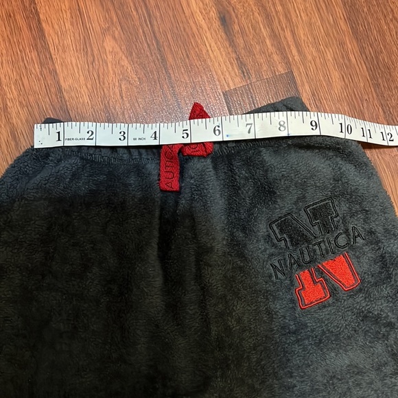 Nautica boys Size 8 Super soft gray and red fleece Pajama bottom - Picture 9 of 9